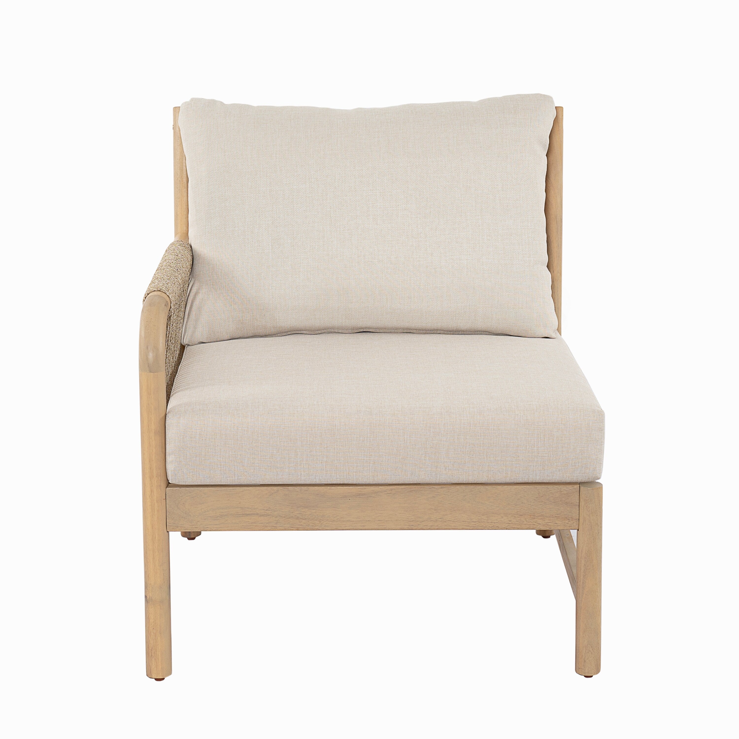 Christopher Knight Home Modern Outdoor Solid Wood 3 Seater Sofa Set With Coffee Table 3 Seater