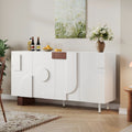 Christopher Knight Home Modern Sideboard Buffet Cabinet Soft Close Doors Adjustable Shelves Versatile Multi Space Use
