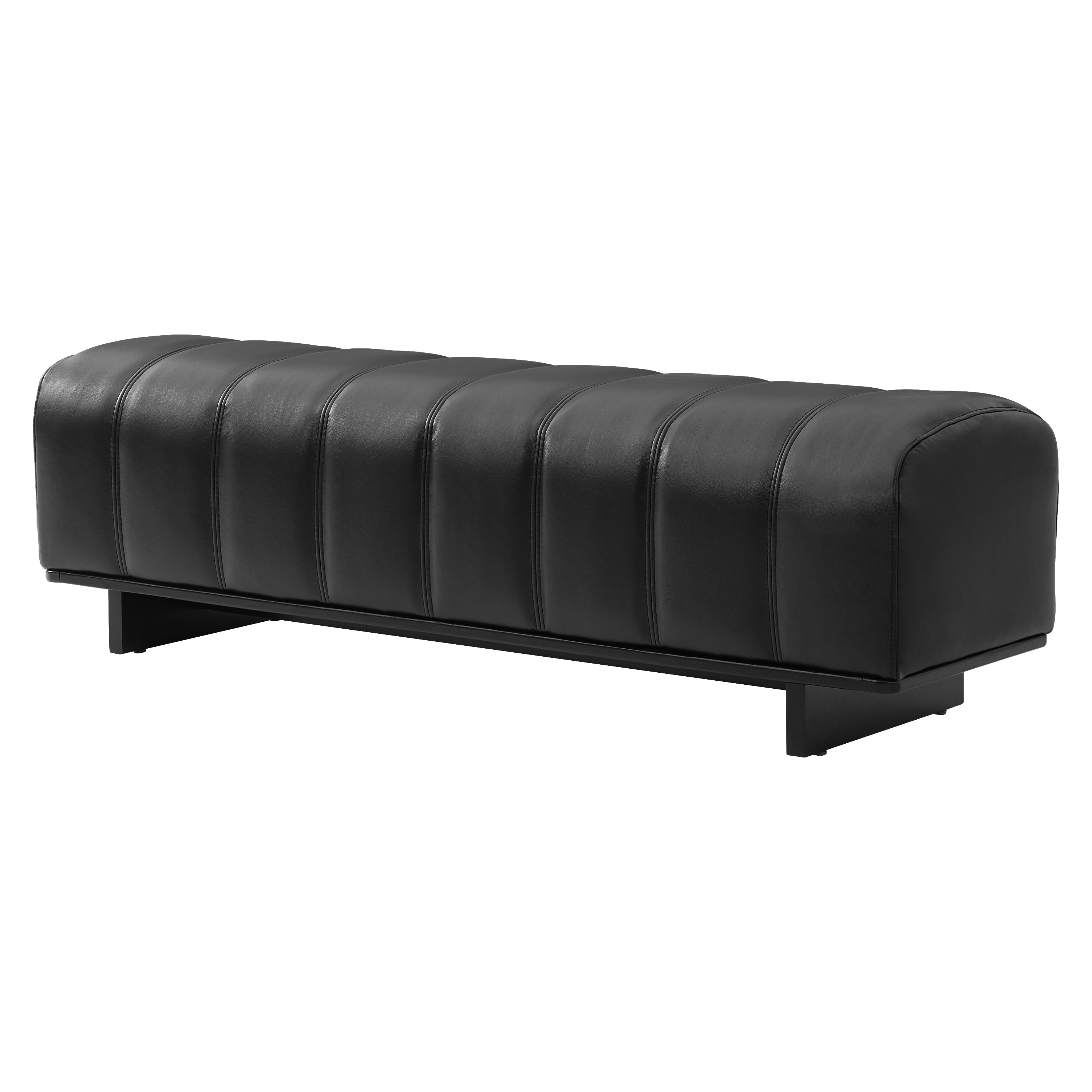 Christopher Knight Home Modern Upholstered Dining Bench With Faux Fur Tufted Seating