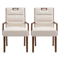 Christopher Knight Home Modern Upholstered Rubber Wood Dining Chairs With Armrests