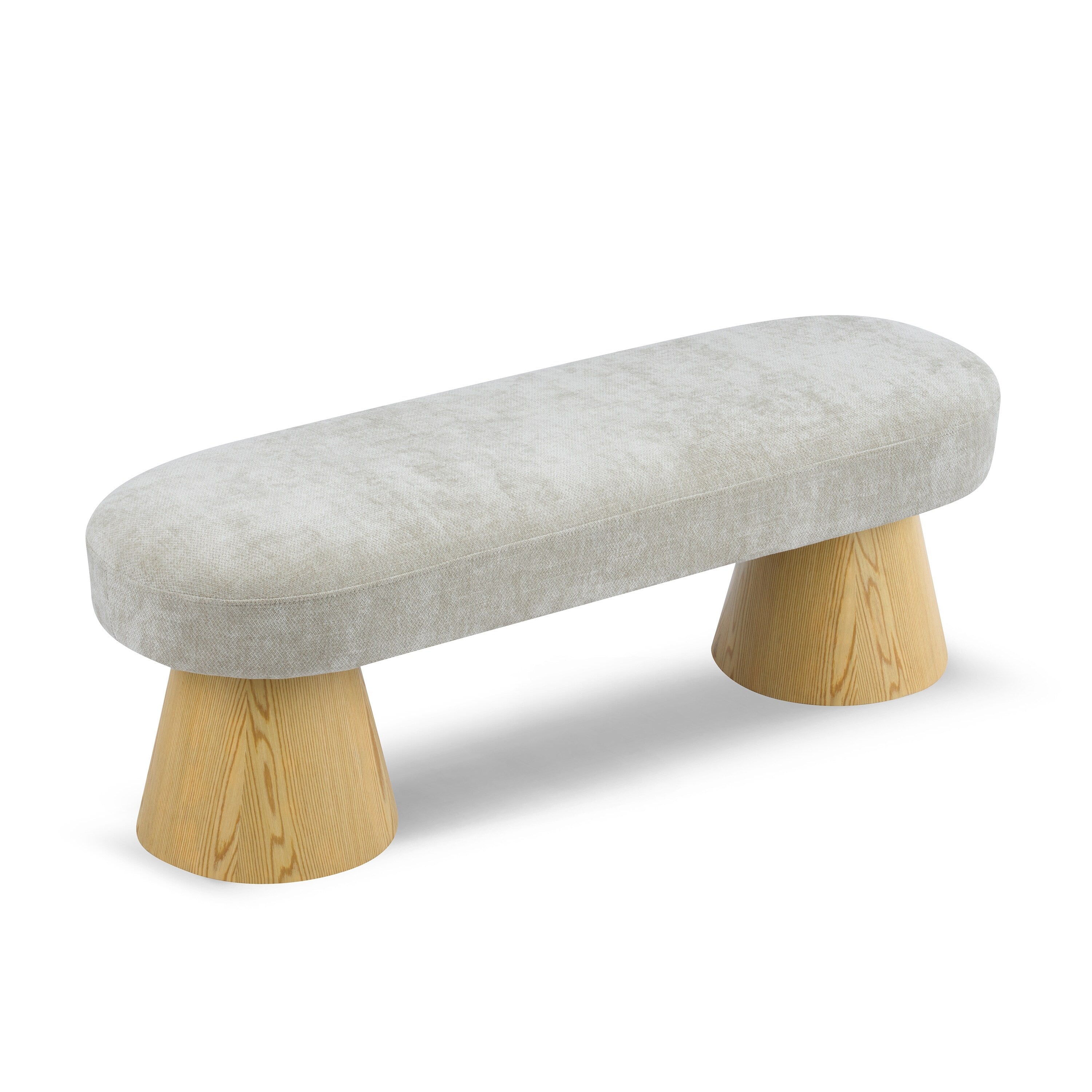 Christopher Knight Home Modern Upholstered Storage Free Dining Bench With Chenille Fabric
