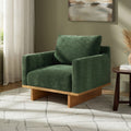 Christopher Knight Home Modern Wooden Upholstered Accent Chair With Ergonomic Comfort