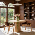 Christopher Knight Home Modern Wooden Upholstered Dining Chair With Armrests
