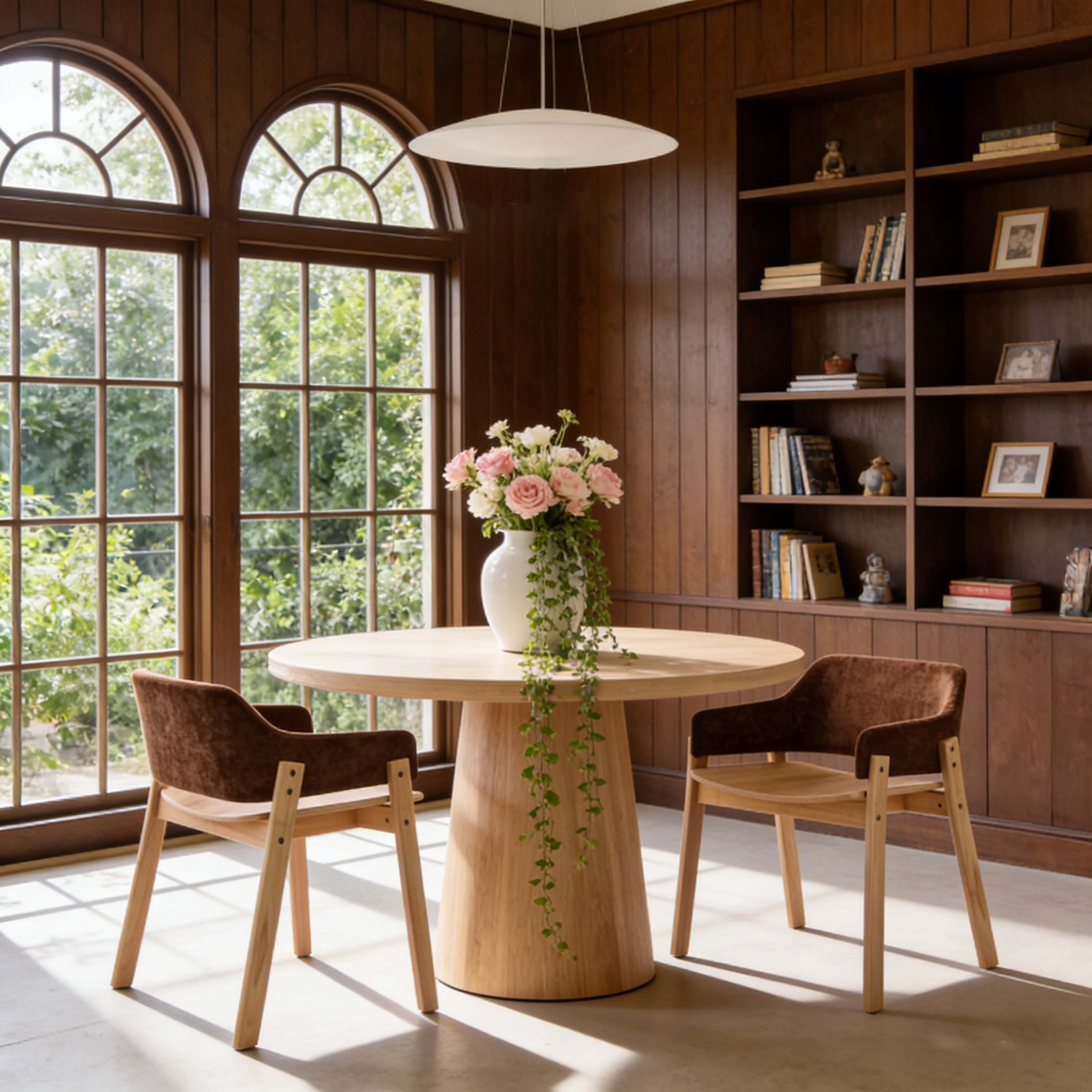 Christopher Knight Home Modern Wooden Upholstered Dining Chair With Armrests
