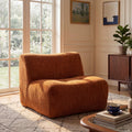 Christopher Knight Home Modular Compressed Foam Armless Sofa Chair With Curved Backrest Design No Assembly Required