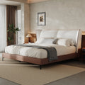 Christopher Knight Home Nimbus Modern Upholstered Platform Bed With Wingback Headboard