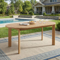 Christopher Knight Home Oliver Oval Outdoor Dining Table Acacia Wood Spacious Patio Design Durable Structure