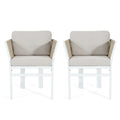 Christopher Knight Home Outdoor Aluminum Dining Chair Set With Weather Resistant Cushions