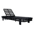 Christopher Knight Home Outdoor Chaise Lounge Metal And Rope Weave With Adjustable Reclining Backrest