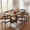 Christopher Knight Home Ridgewood 7 Piece Wood Top Dining Set With Dining Table And Upholstered Dining Chairs