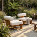 Christopher Knight Home Set Of 2 Modern Outdoor Patio Club Chair With Water Resistant Cushions