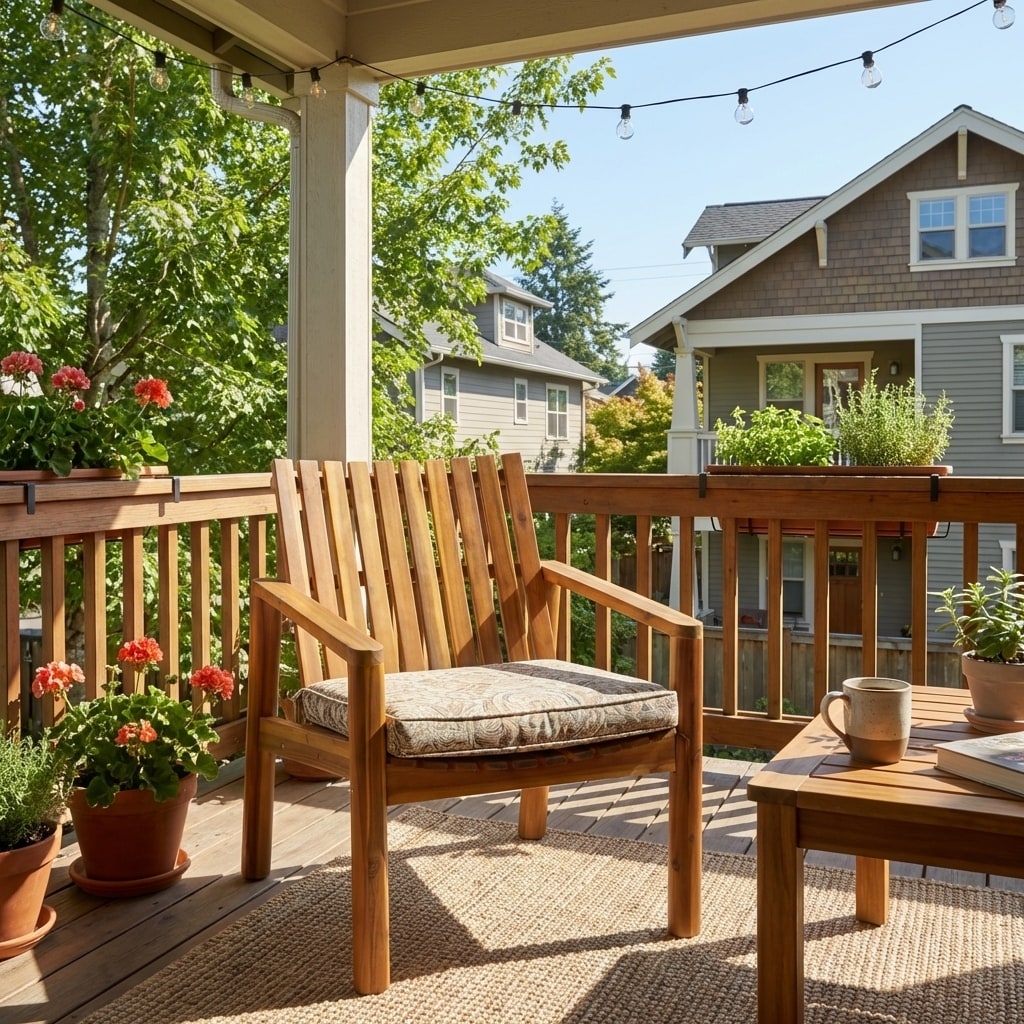 Christopher Knight Home Solid Acacia Wood Outdoor Lounge Chair With Arms And Slatted Back