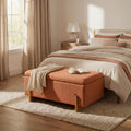 Christopher Knight Home Luno 39.76 Modern Upholstered Hidden Storage Bench With Lift Top Lid Solid Wood Legs