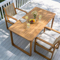 Christopher Knight Home Caspian Acacia Wood Patio Dining Table With Curved Leg