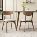 Chazz Mid Century Fabric Dining Chair By Christopher Knight Home Set Of 2
