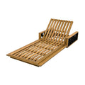Christopher Knight Home Kaelen Patio Acacia Wood Adjustable Chaise Lounge