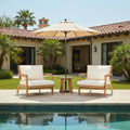 Christopher Knight Home Kaelith Acacia Wood Lounge Chair With Wicker Backrest And Cushion