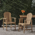 Christopher Knight Home Malibu Acacia Wood Adirondack Outdoor Dining Chairs Set Of 2