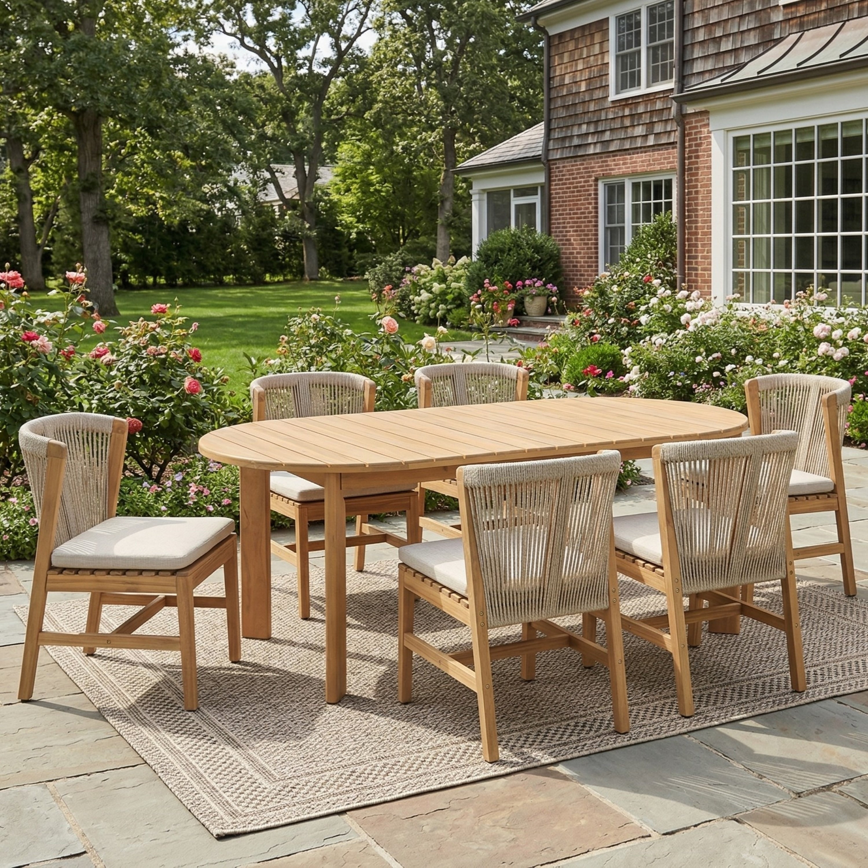 Christopher Knight Home Milo Acacia Wood Outdoor 7 Piece Dining Set