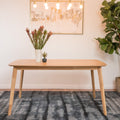 Nyala Natural Oak Finish Wood Dining Table By Christopher Knight Home