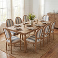 Christopher Knight Home Rosalind French Country Rubberwood Expandable 9 Piece Dining Set