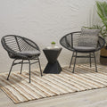 Christopher Knight Home San Antonio Indoor Woven Faux Rattan Chairs With Cushions Set Of 2