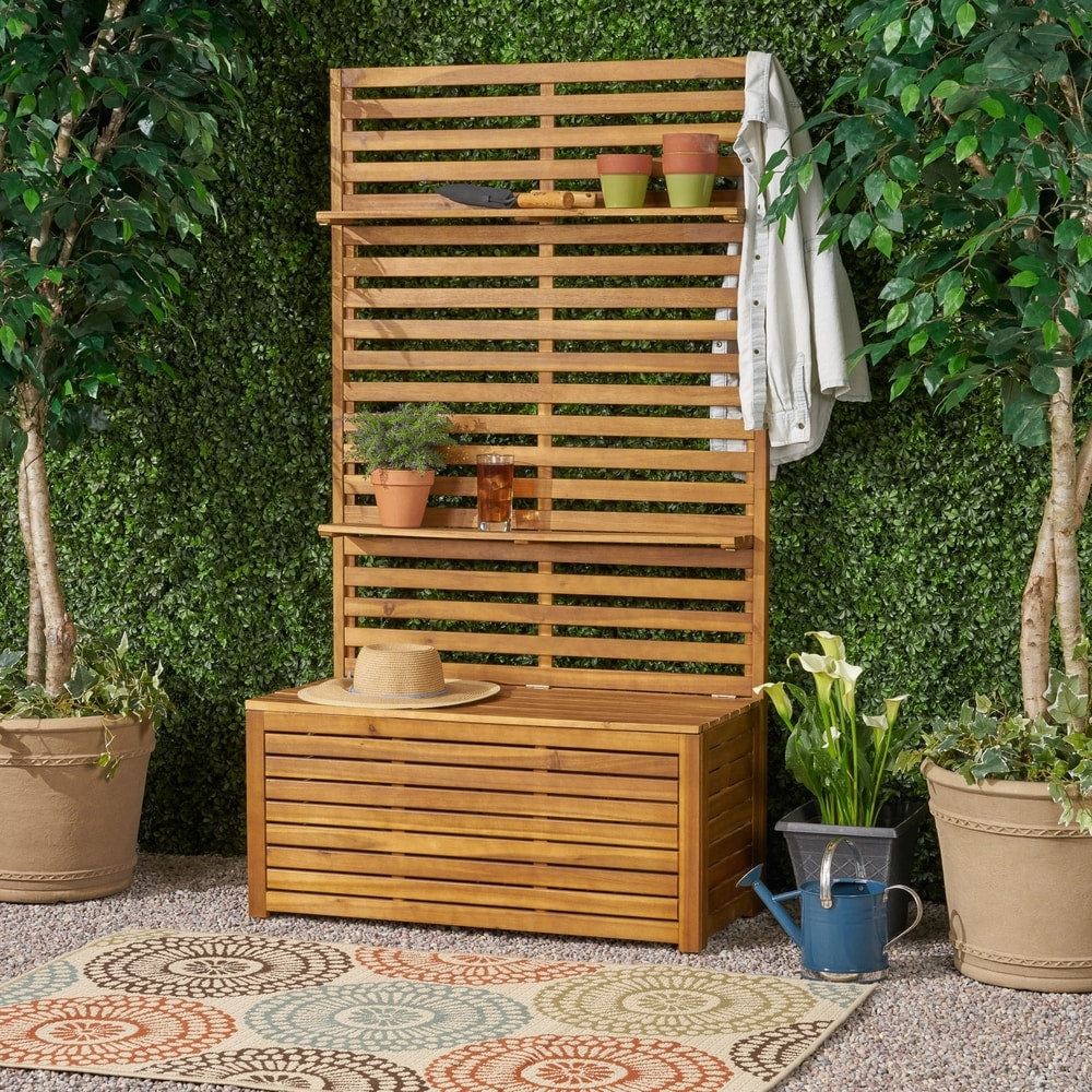 Christopher Knight Home Sylmar Brown Wood Outdoor Hall Tree