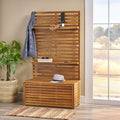 Christopher Knight Home Sylmar Teak Finish Wood Indoor Hall Tree Bench