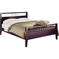 Chrome Accented Full Size Platform Bed
