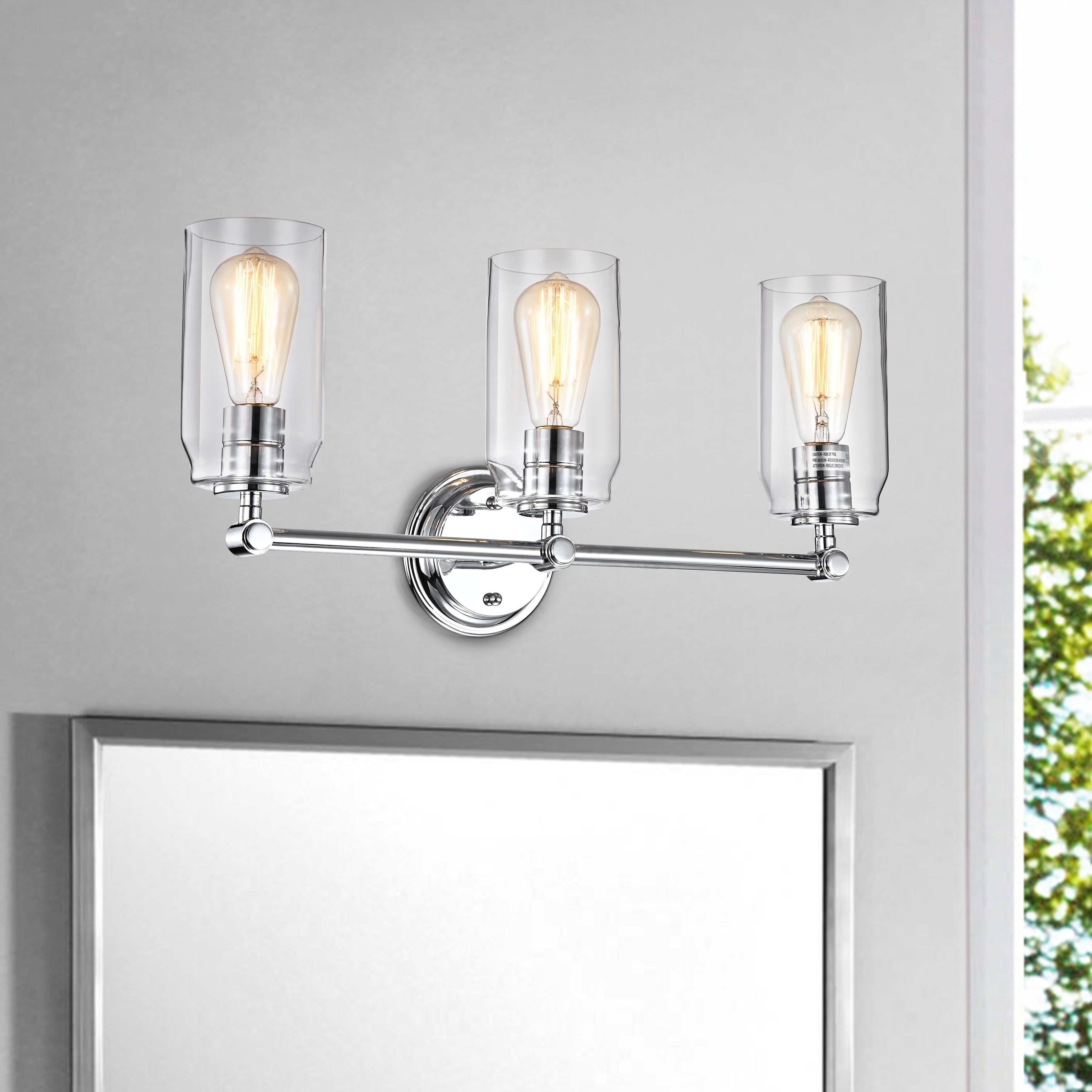 Chrome Bath Vanity Light Size Options
