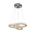 Chrome Metal Led Lighting With Double Twisted Ring