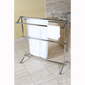 Chrome Pedestal Towel Rack