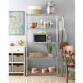 Chrome Plated Metal 5 Shelf Pantry Shelving