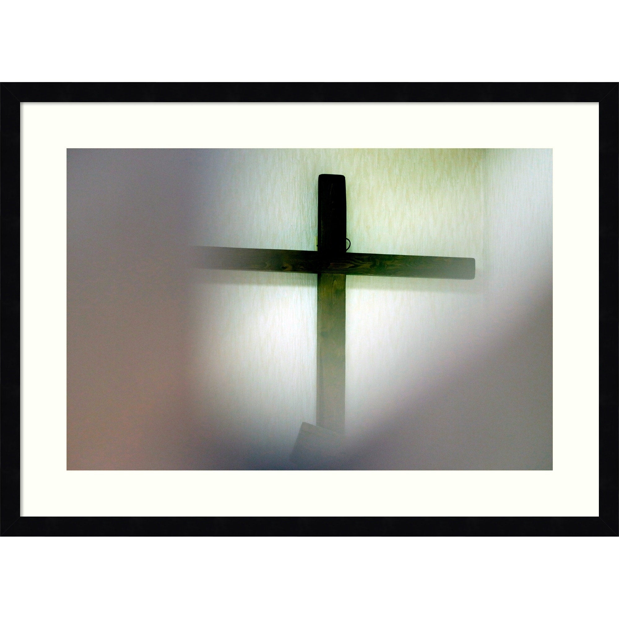 Church Cross By Cluses France Wood Framed Wall Art Print