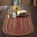 Vhc Cider Mill Burgundy Red Primitive Country Tabletop Kitchen Jute Runner