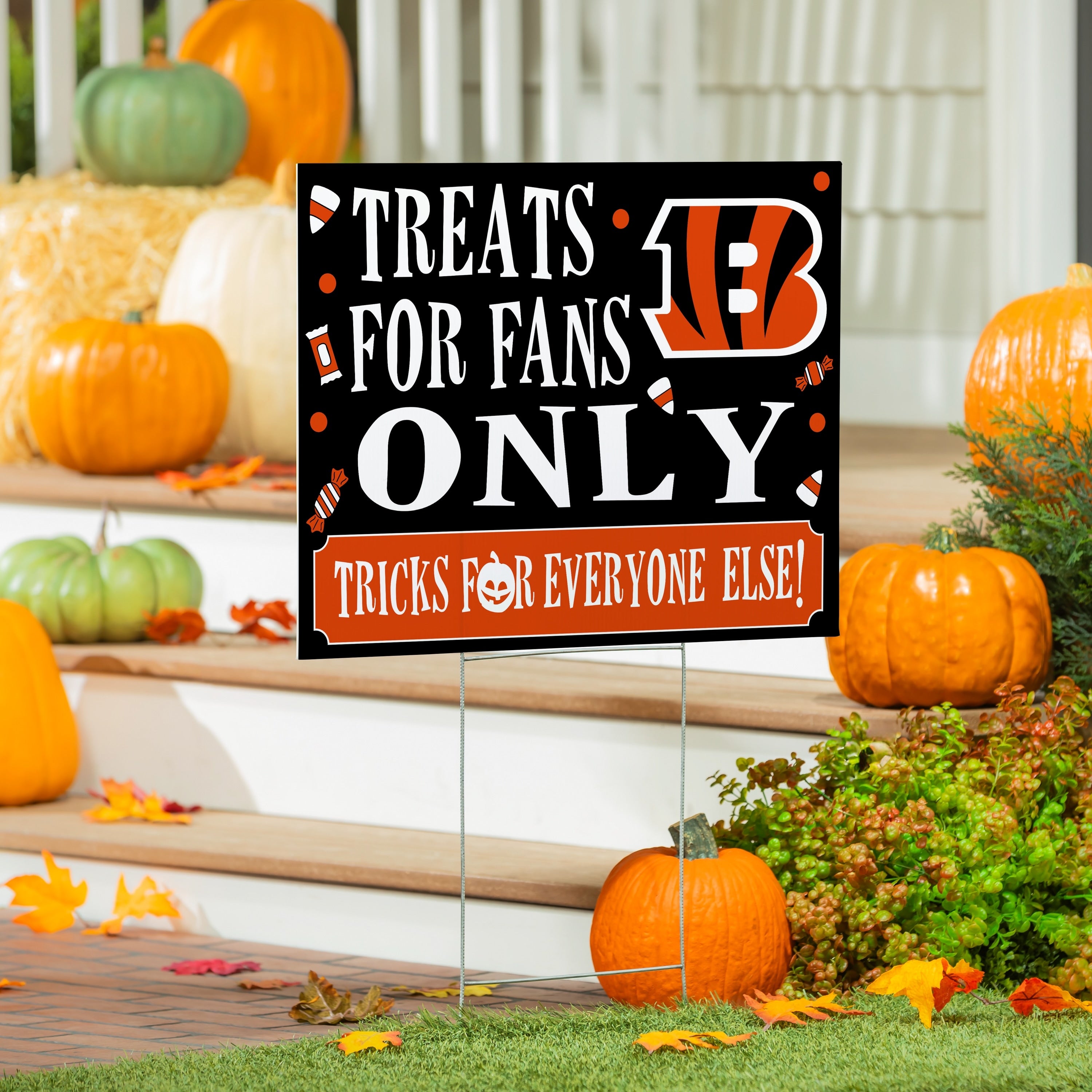 Cincinnati Bengals Yard Sign Halloween Treats For Fans
