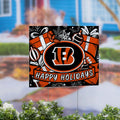 Cincinnati Bengals Yard Sign Happy Holidays 24 X 18
