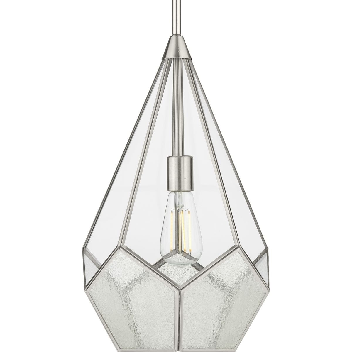 Cinq Collection Brushed Nickel One Light Pendant 22.05 X 14.2 X 14.2