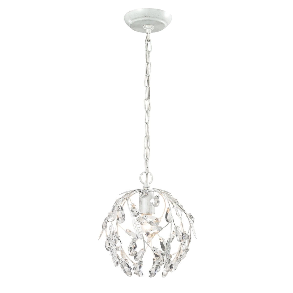 Circeo 10 Inch Wide 1 Light Mini Pendant In Antique White 10In W X 10In D X 10In H
