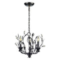 Circeo 16 Inch Wide 3 Light Chandelier In Deep Rust