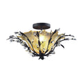 Circeo 24 Wide 2 Light Semi Flush Mount Deep Rust Silvered Bronze 24 Inch W