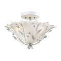 Circero 2 Light Semi Flush In Antique White