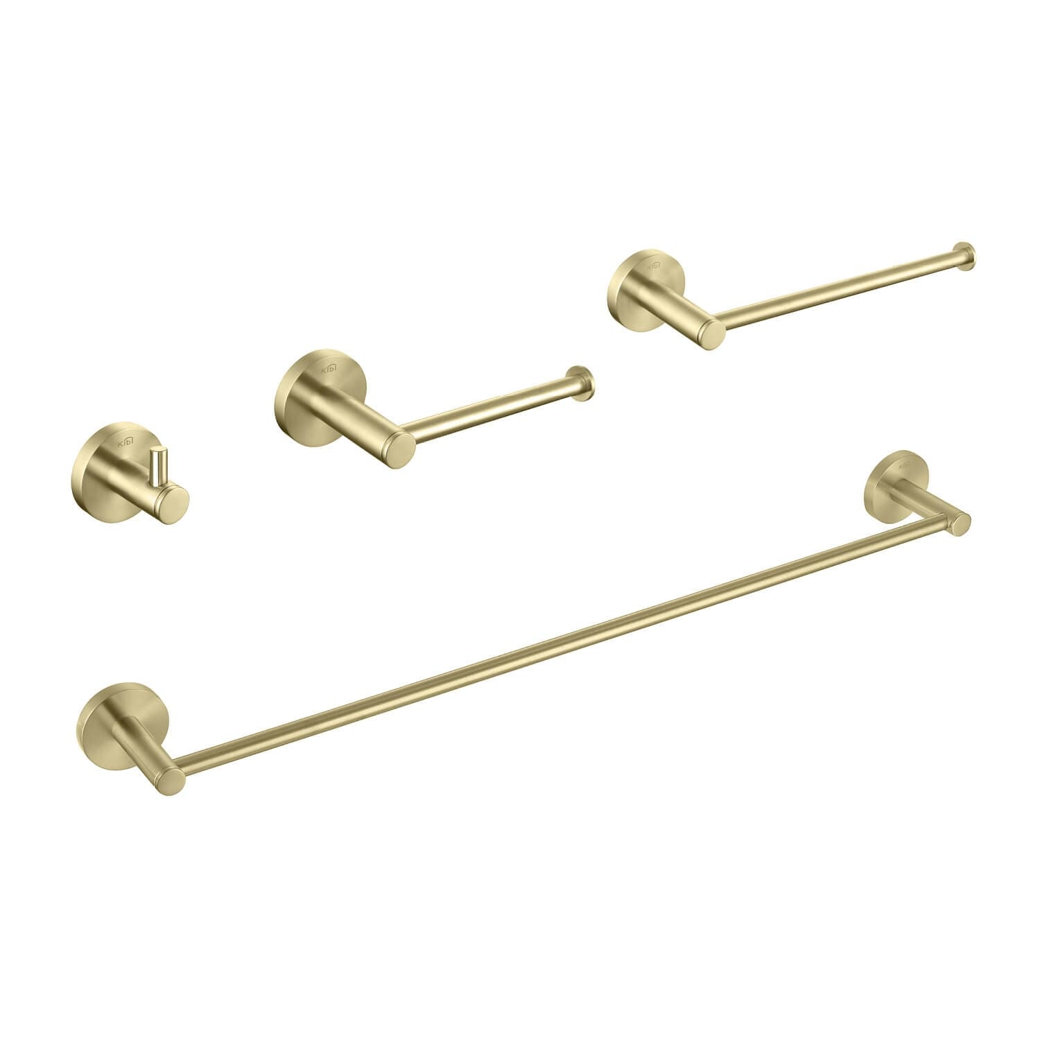 Circular 4 Piece Bathroom Hardware Set