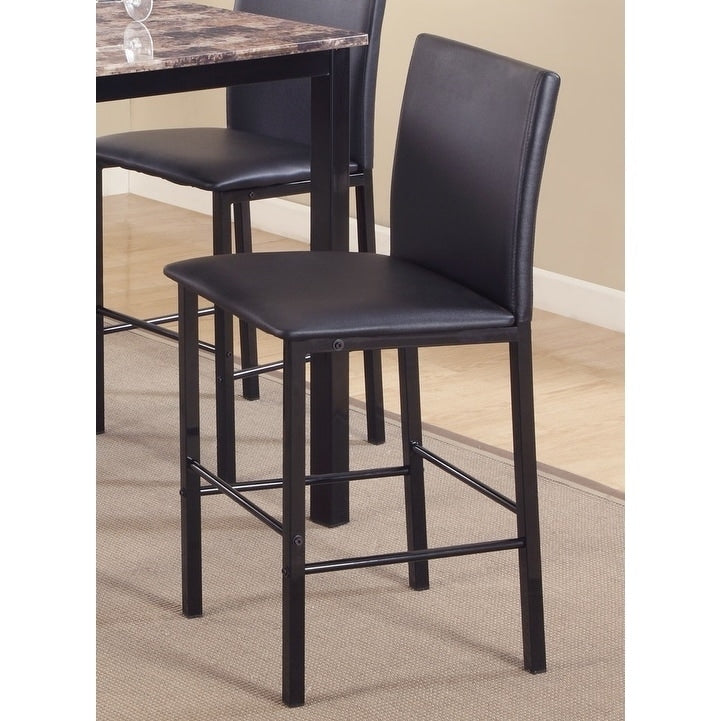 Citico Metal Counter Height Dining Chairs With Metal Frame Set Of 4