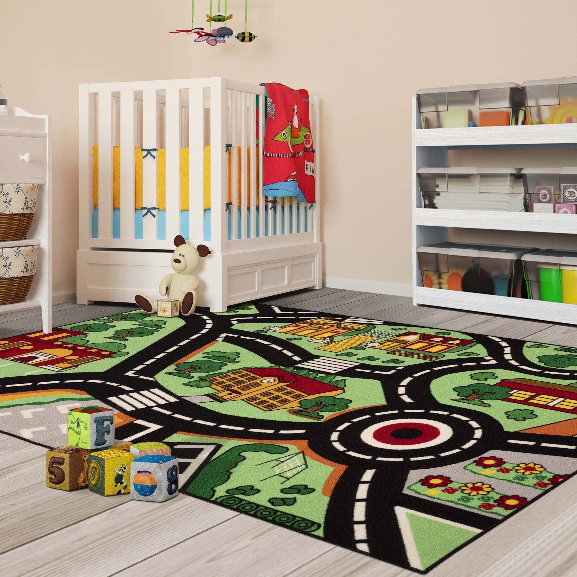 Superior City Cruising Kids Non Slip Area Rug