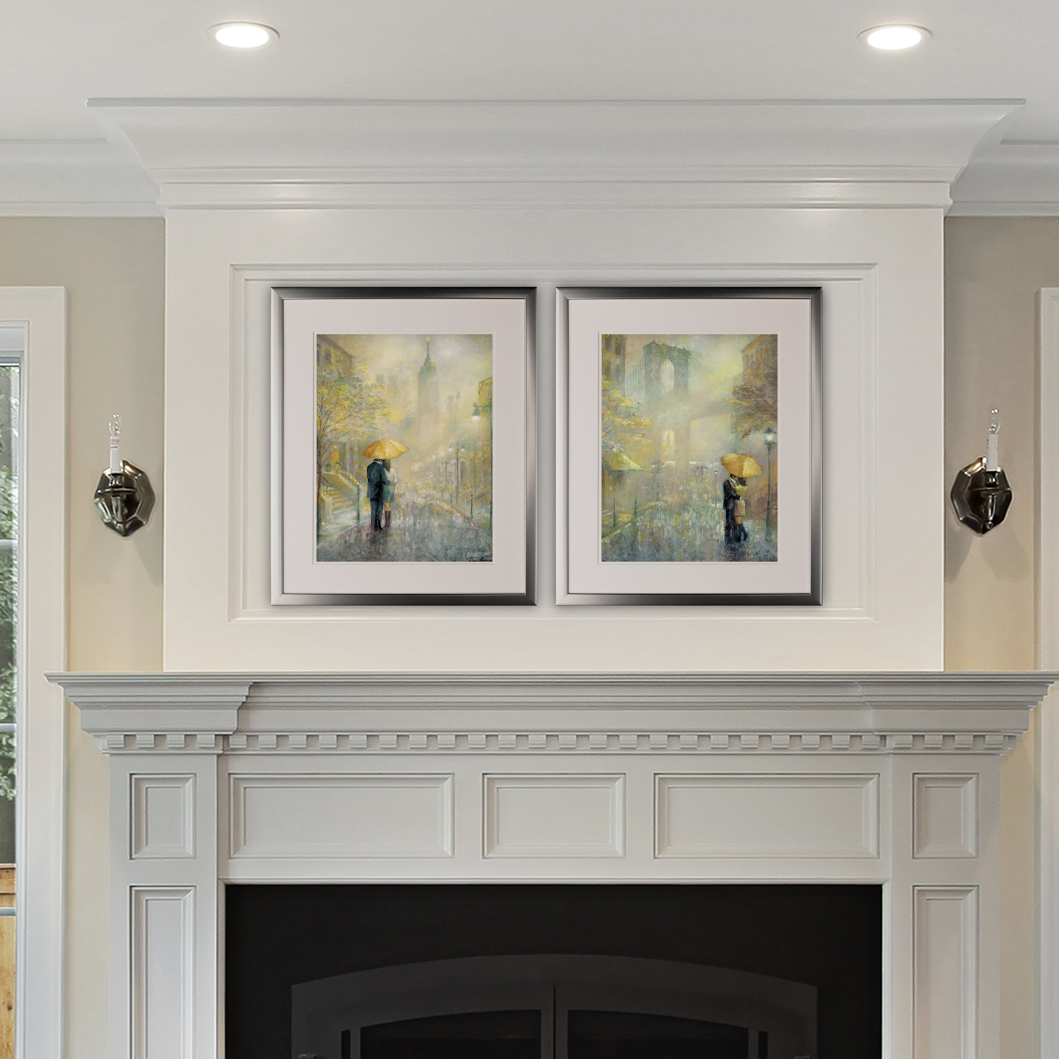 City Romance 2 Piece Set Silver Frame
