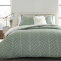 Carson Carrington Gjosund Green Cotton Comforter Set