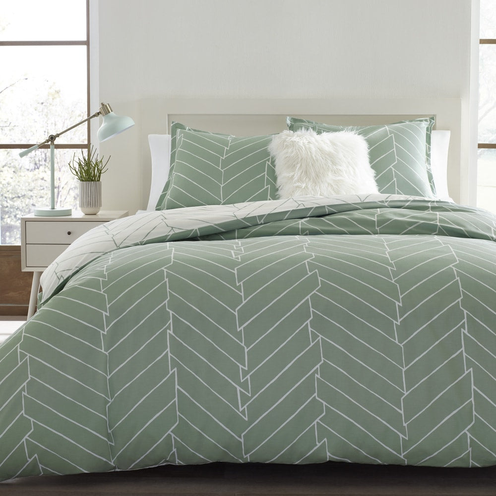 Carson Carrington Gjosund Green Cotton Comforter Set