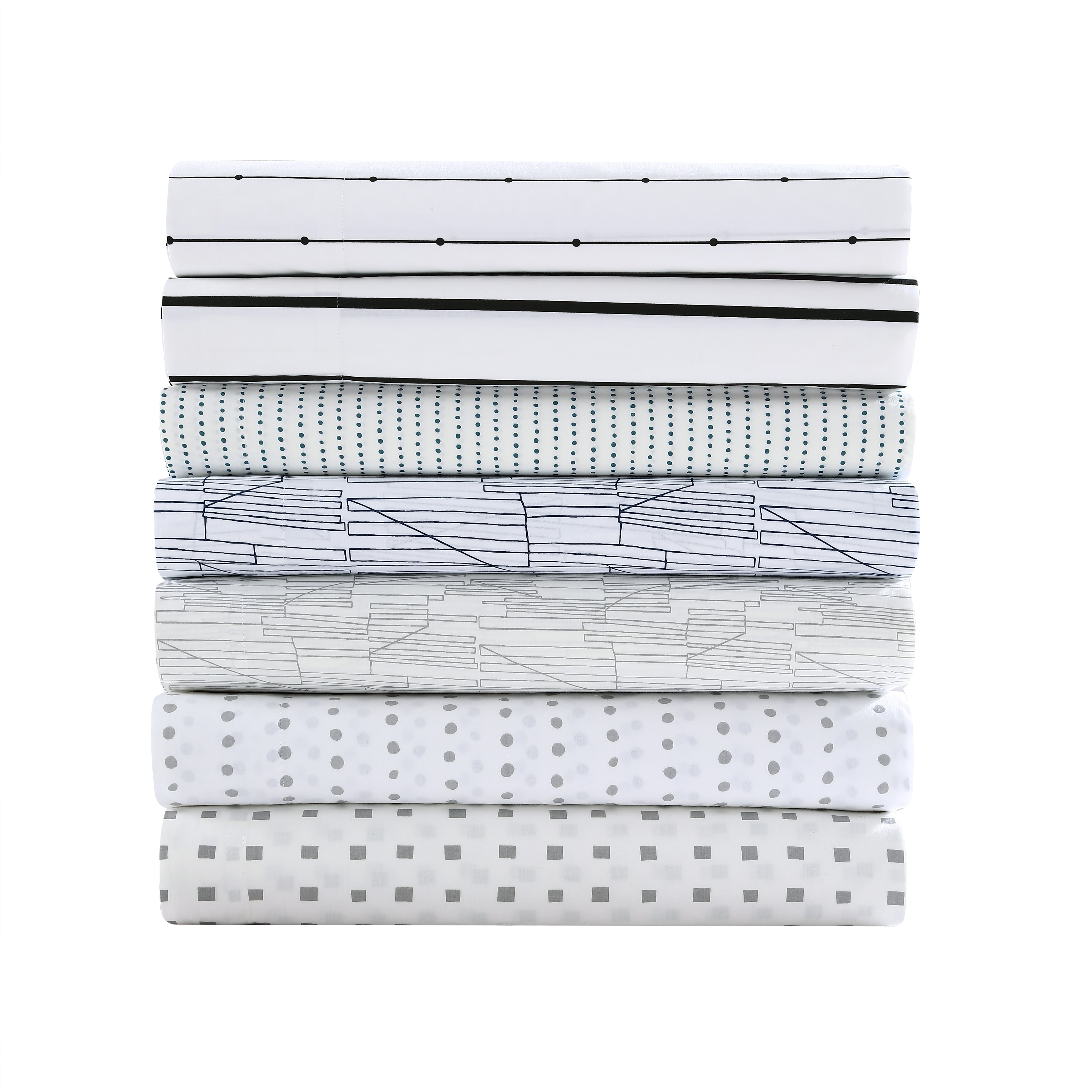 City Scene Cotton Percale Printed Sheet Sets