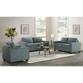 Cityscape Grey Casual Modern Upholstered Loveseat